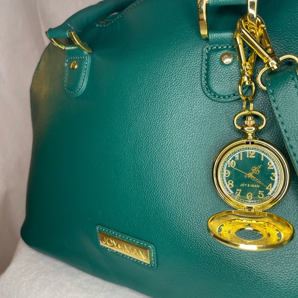 Joy & Iman Green/Gold Crossbody Shoulder Tote Bag 💚 - Picture 6 of 12